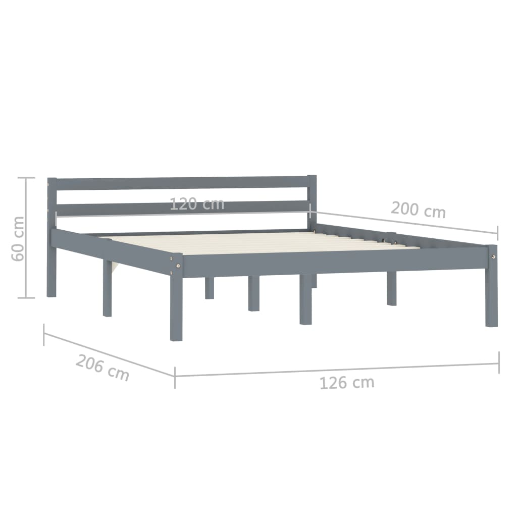 Bedframe massief grenenhout 100x200 cm