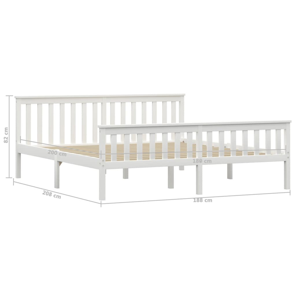 Bedframe massief grenenhout 160x200 cm