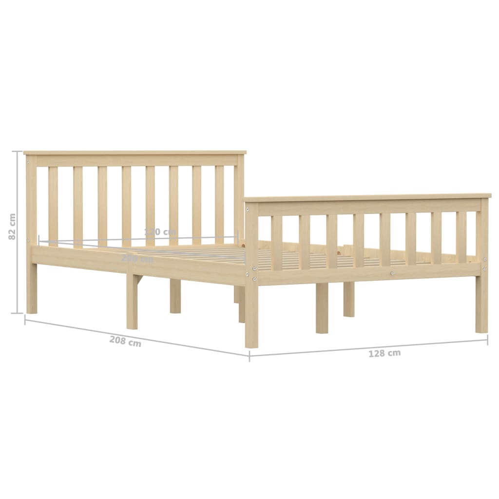 Bedframe massief grenenhout 160x200 cm