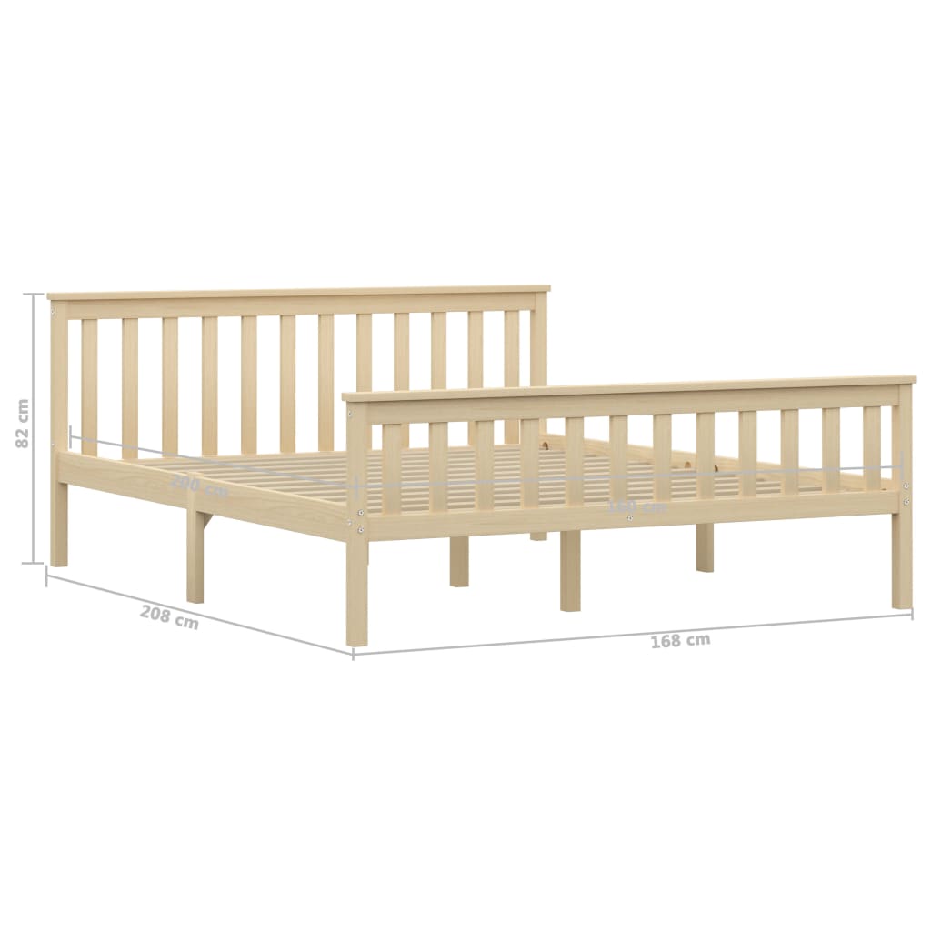 Bedframe massief grenenhout 100x200 cm