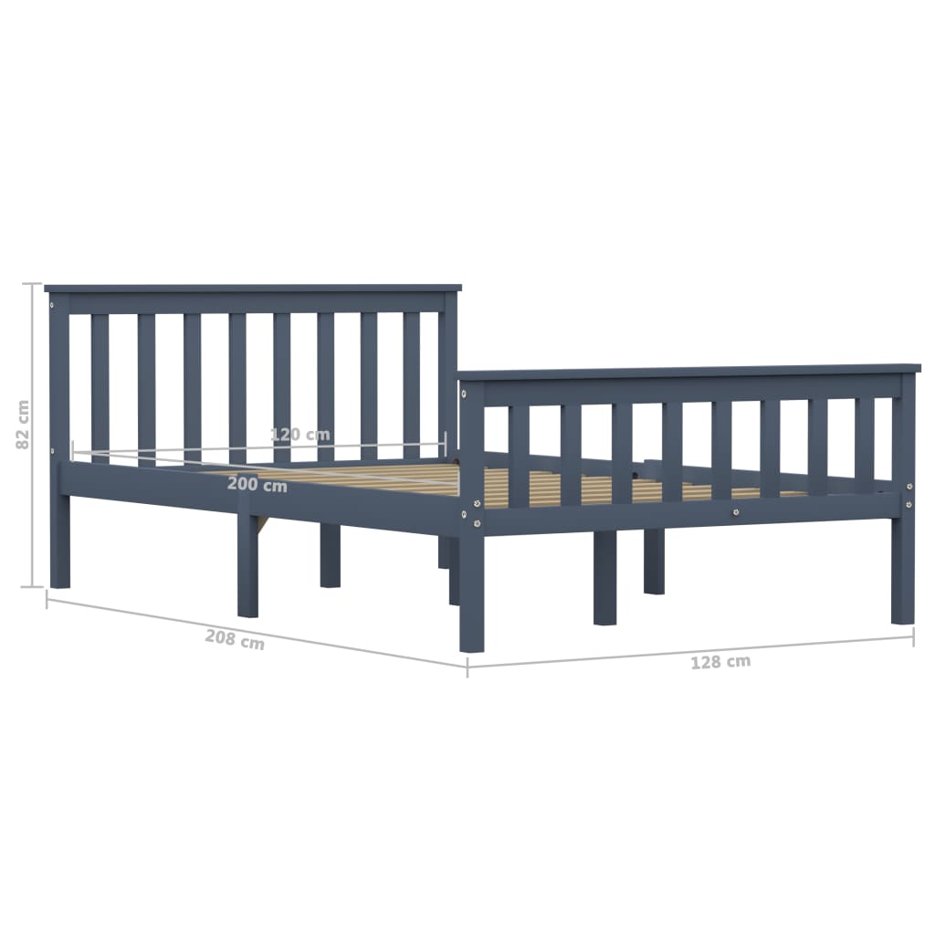 Bedframe massief grenenhout 100x200 cm