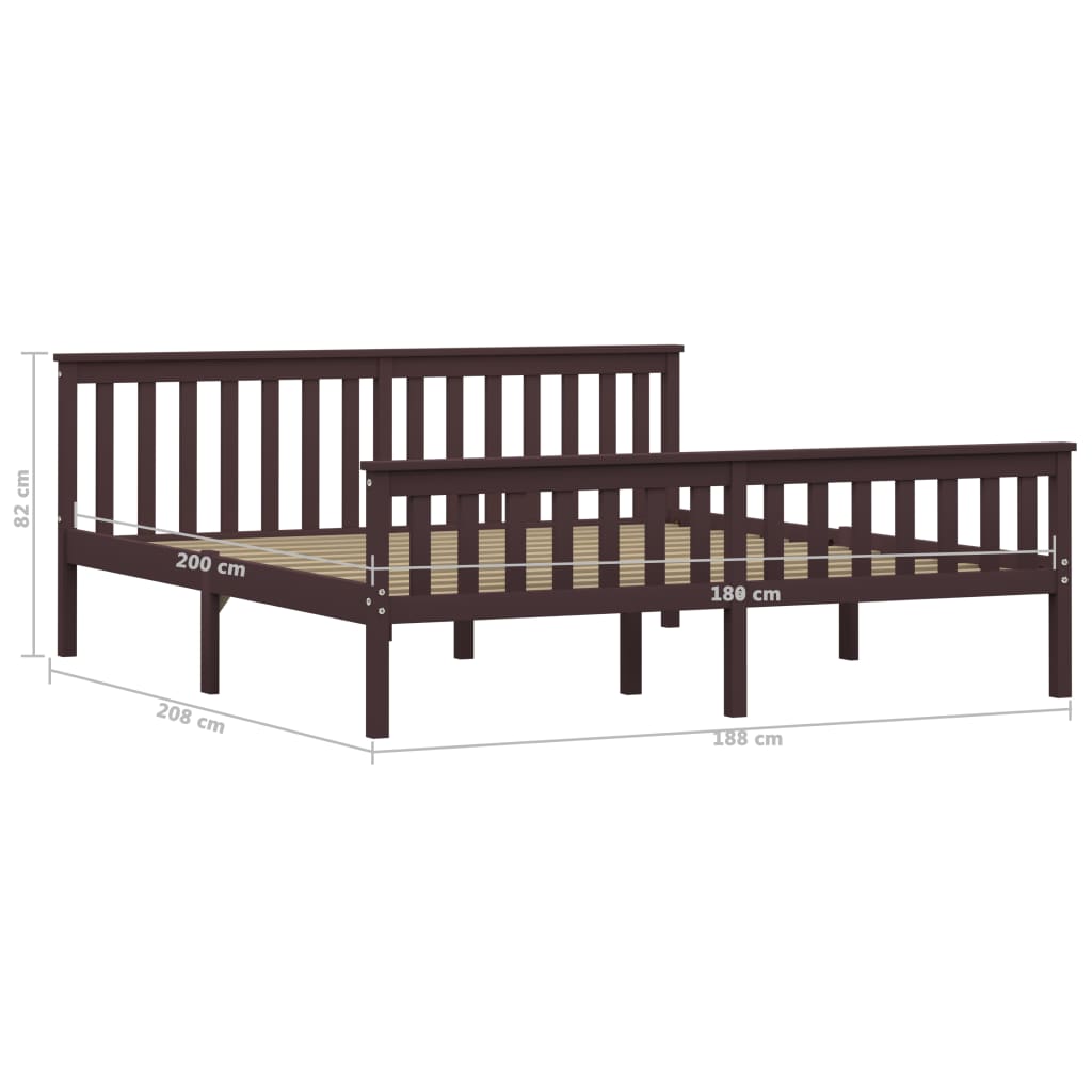 Bedframe massief grenenhout 160x200 cm