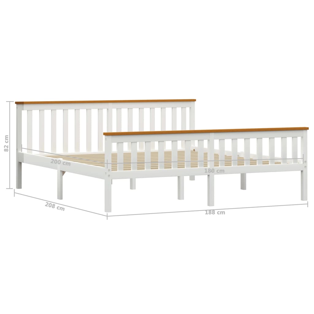 Bedframe massief grenenhout 160x200 cm