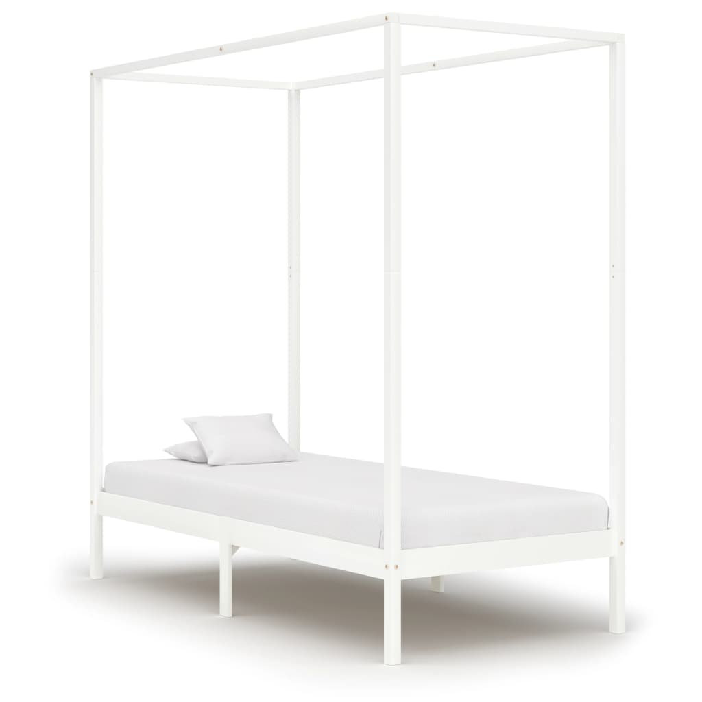 Hemelbedframe massief grenenhout 100x200 cm