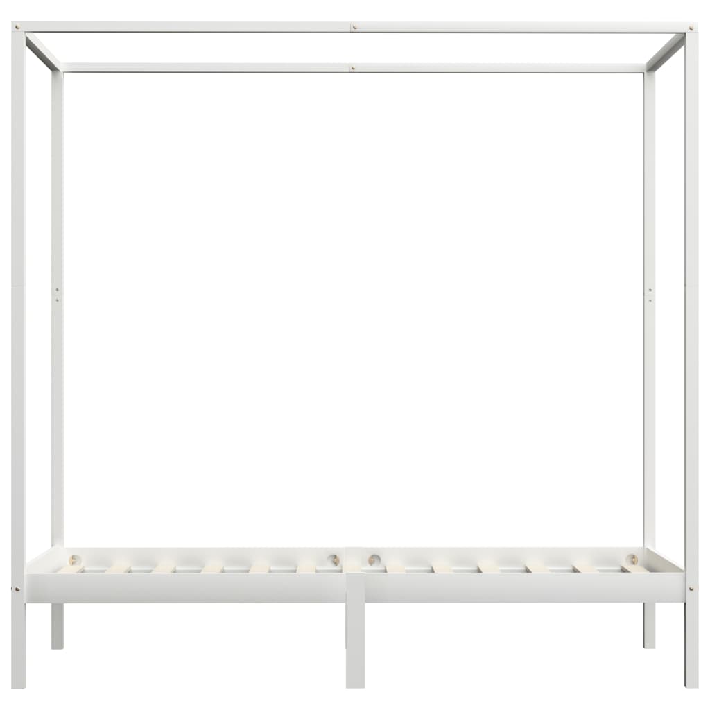 Hemelbedframe massief grenenhout 100x200 cm