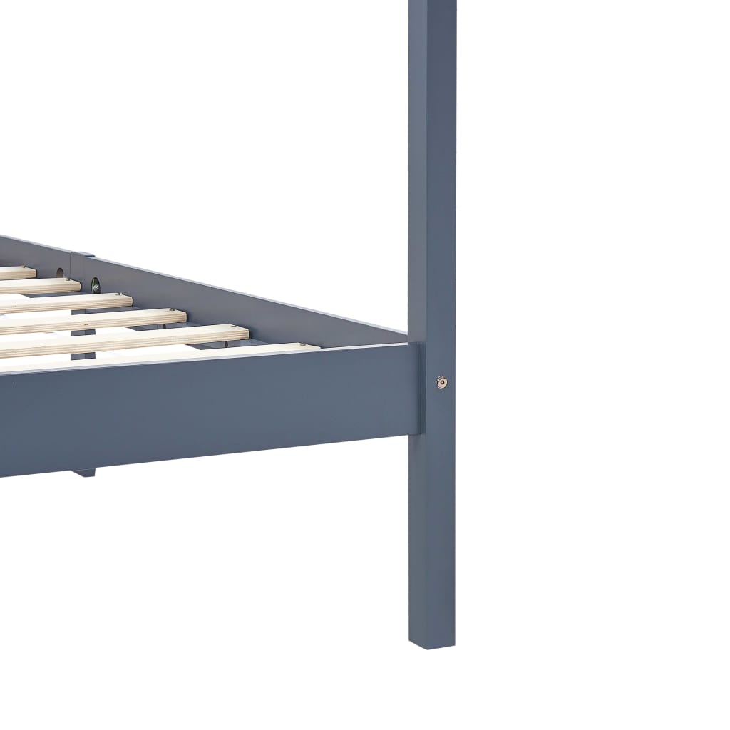 Hemelbedframe massief grenenhout 90x200 cm