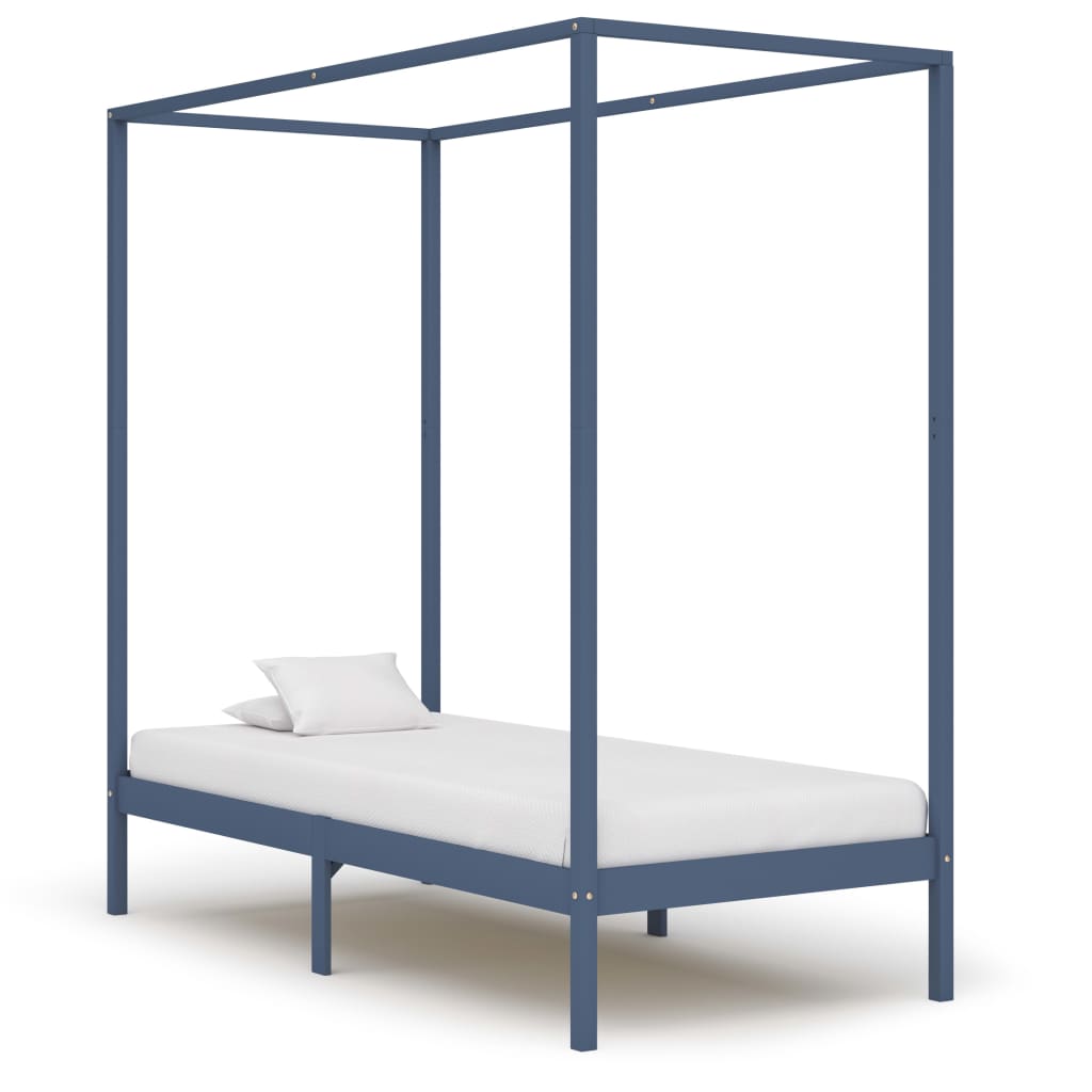 Hemelbedframe massief grenenhout 90x200 cm