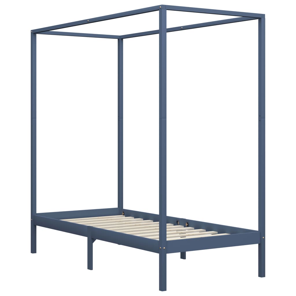 Hemelbedframe massief grenenhout 100x200 cm