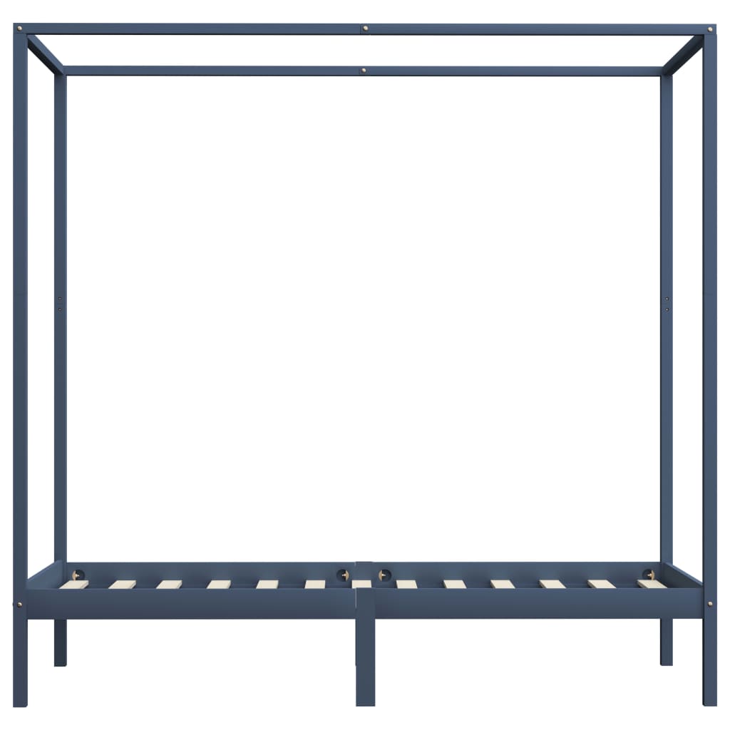 Hemelbedframe massief grenenhout 90x200 cm