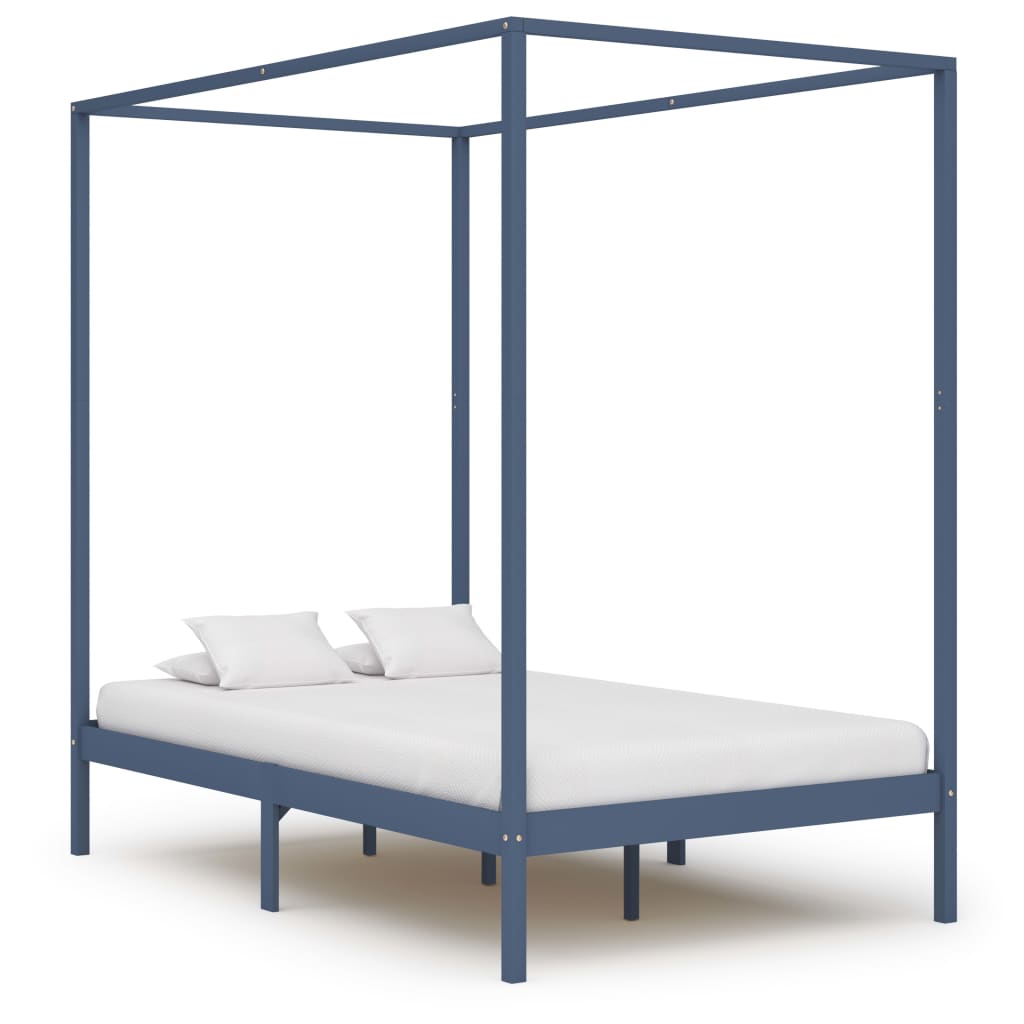 Hemelbedframe massief grenenhout 90x200 cm