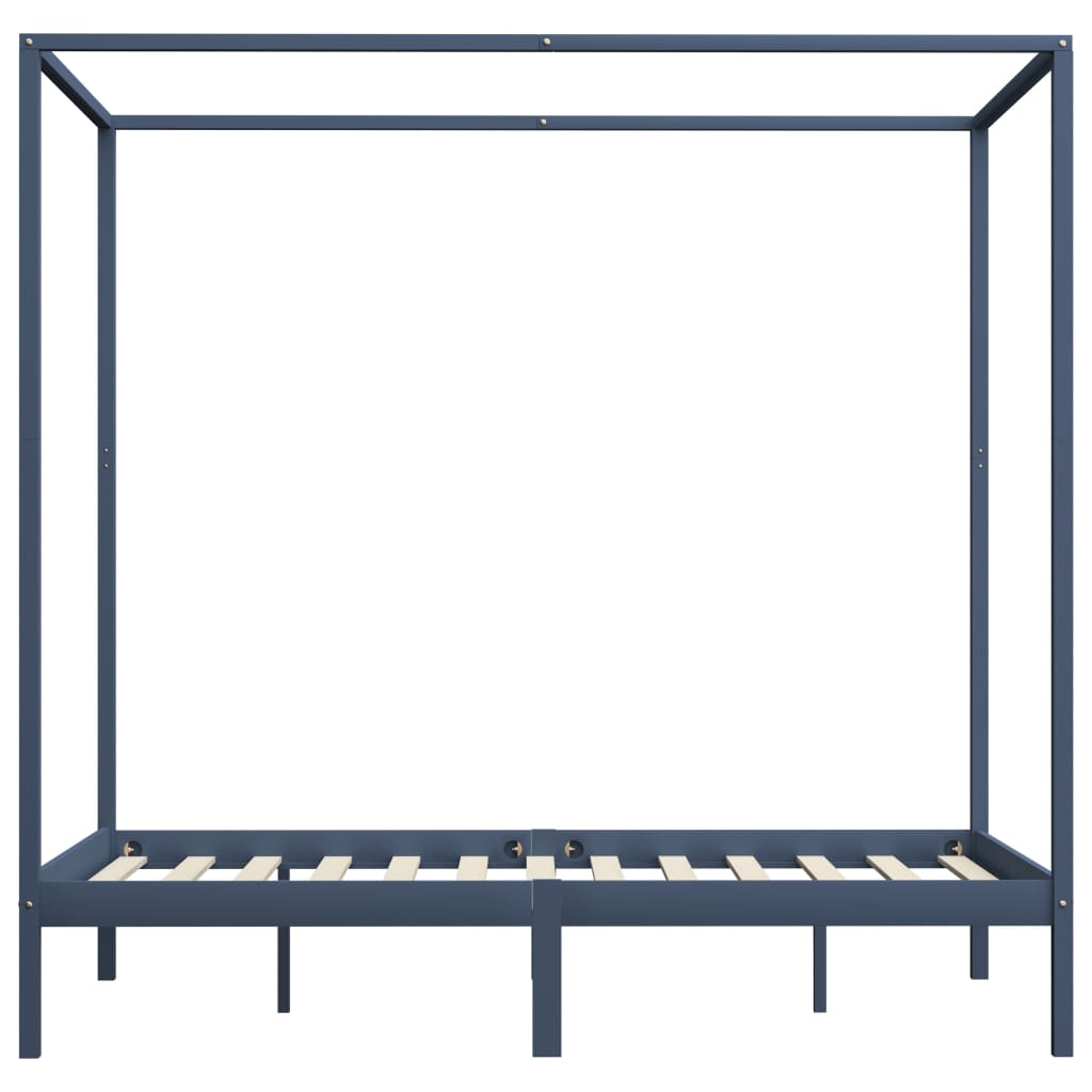 Hemelbedframe massief grenenhout 90x200 cm