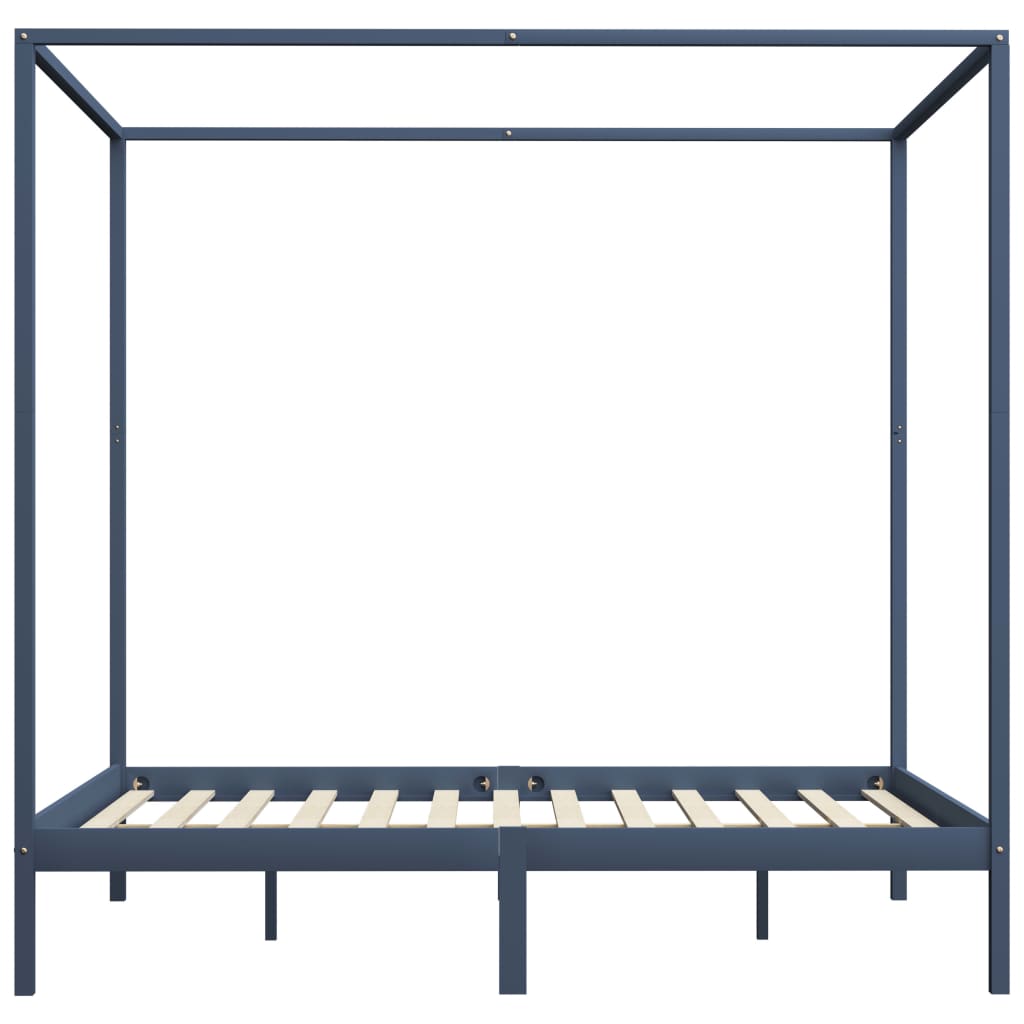 Hemelbedframe massief grenenhout 100x200 cm