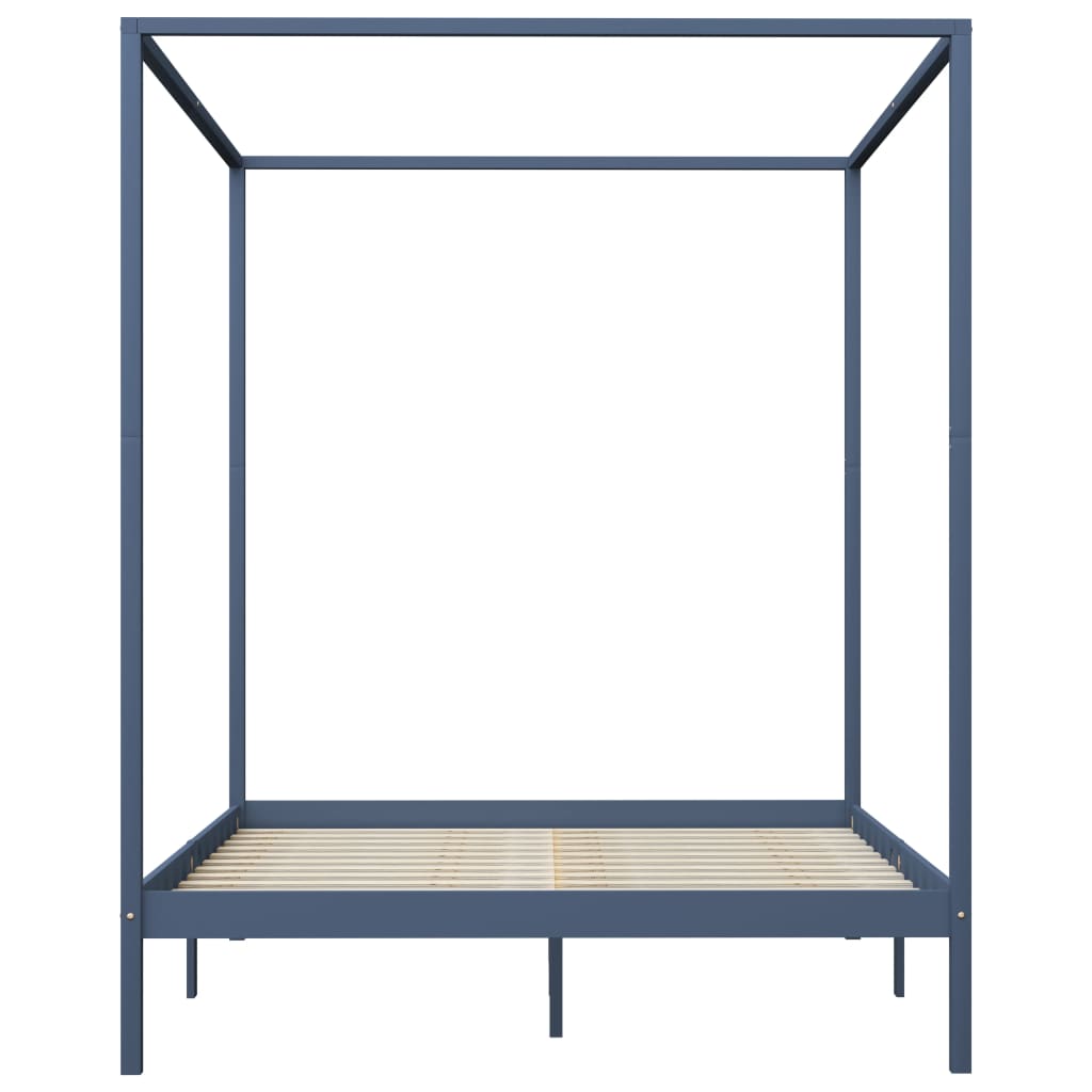 Hemelbedframe massief grenenhout 100x200 cm