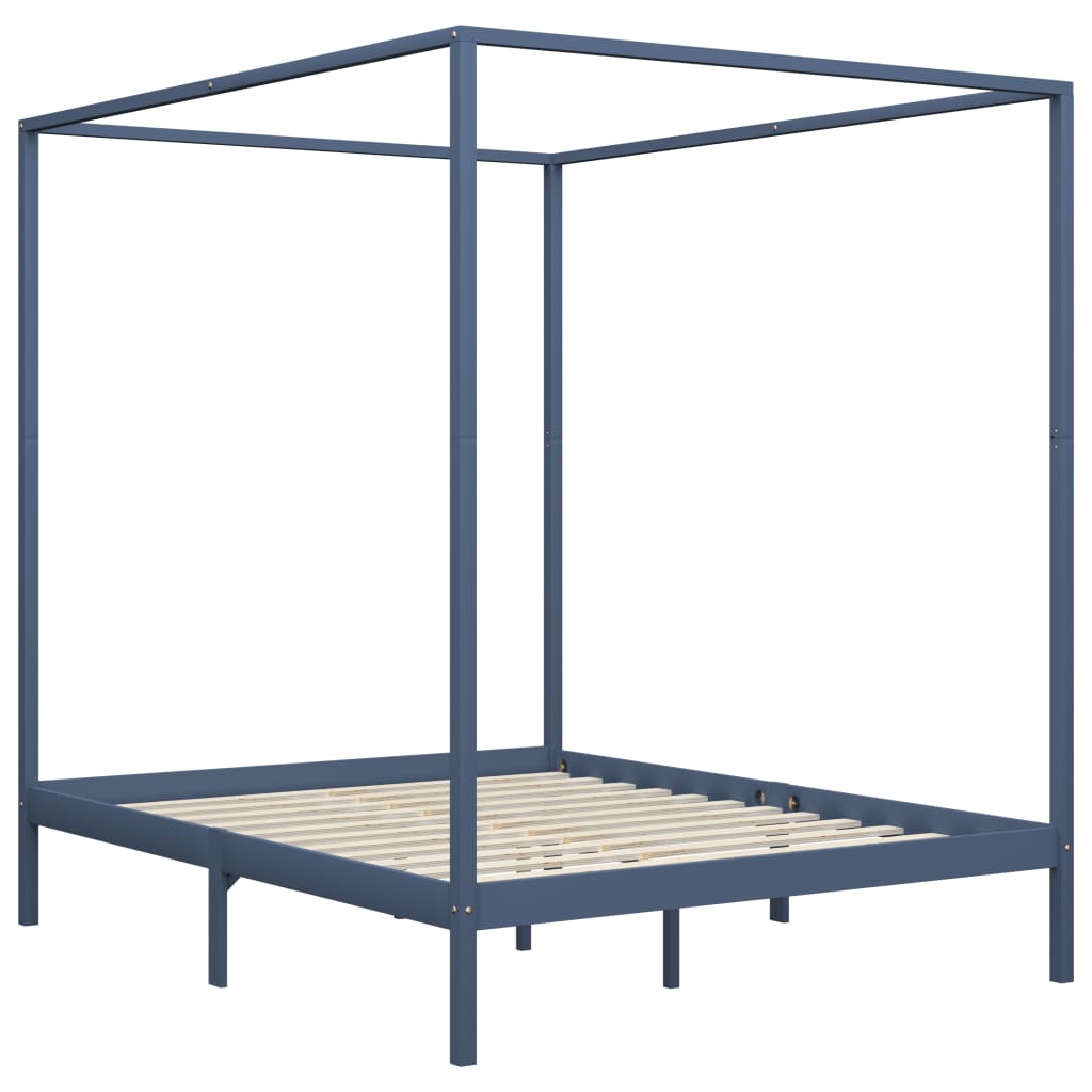 Hemelbedframe massief grenenhout 90x200 cm