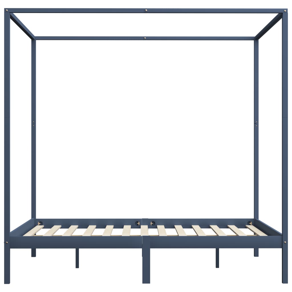 Hemelbedframe massief grenenhout 90x200 cm