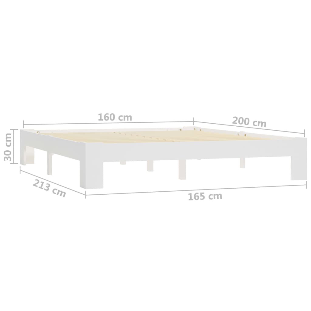 Bedframe massief grenenhout 140x200 cm