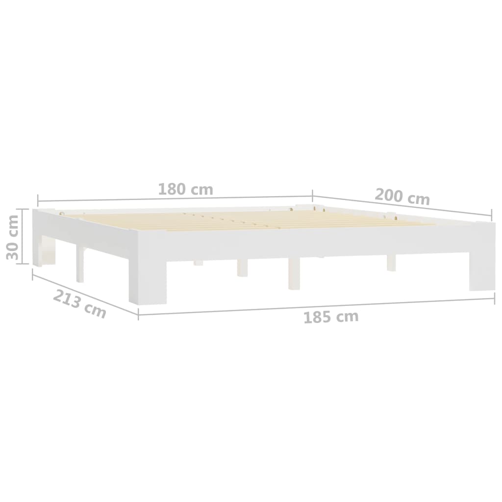 Bedframe massief grenenhout 140x200 cm