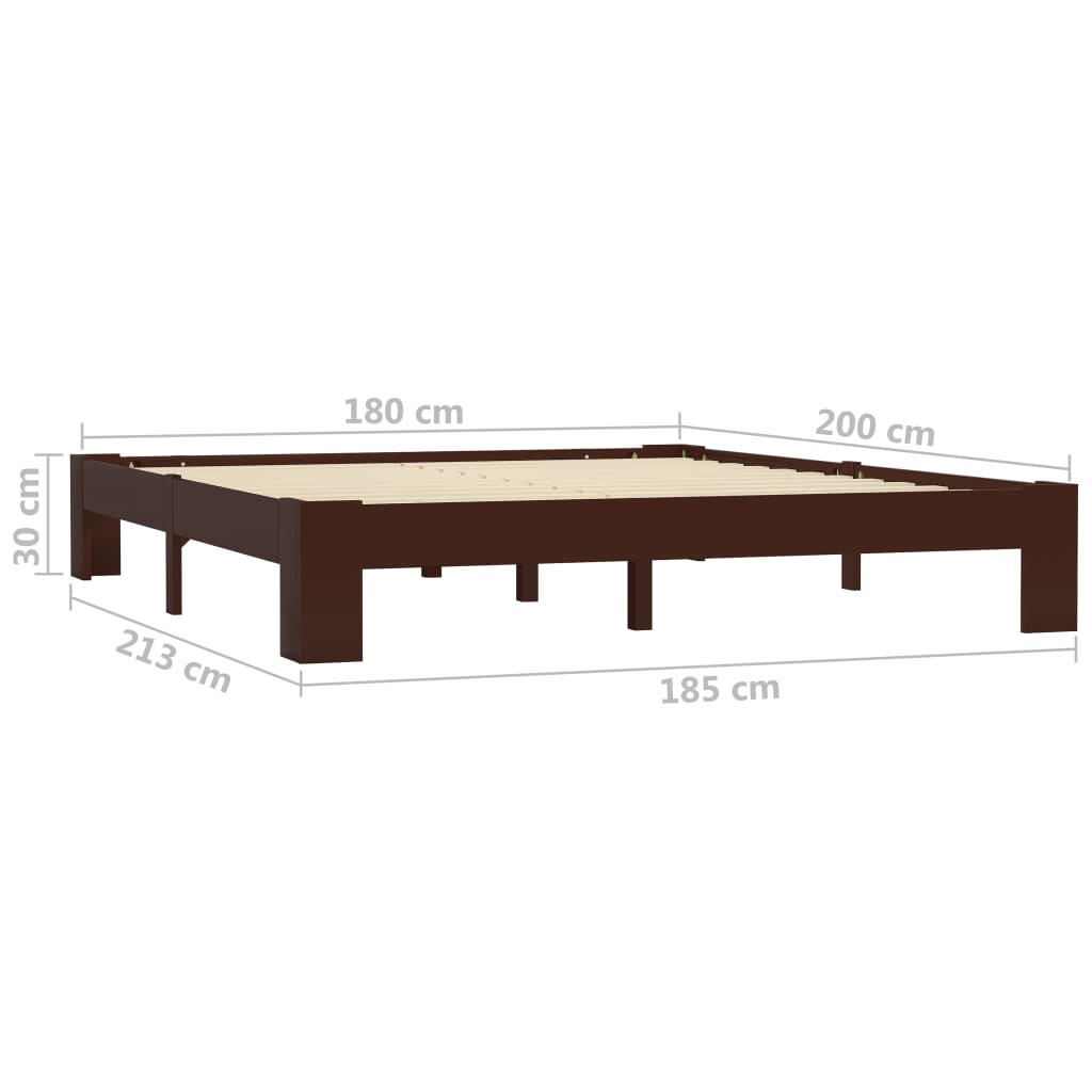 Bedframe massief grenenhout 140x200 cm