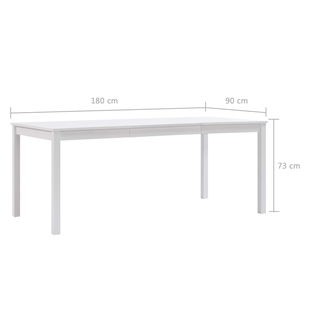 Eettafel 140x70x73 cm grenenhout