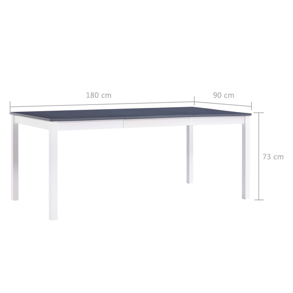 Eettafel 140x70x73 cm grenenhout