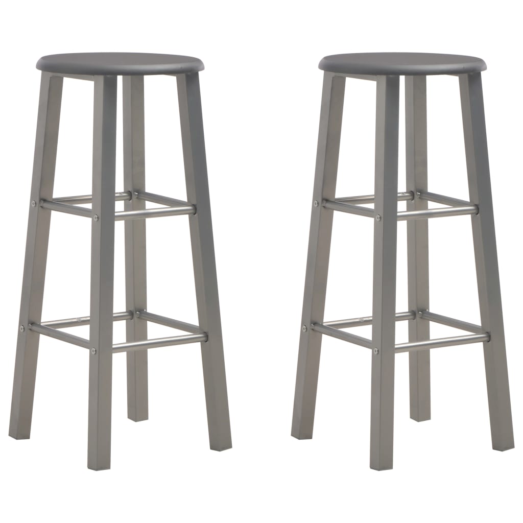 Tabourets de bar 2 pcs MDF