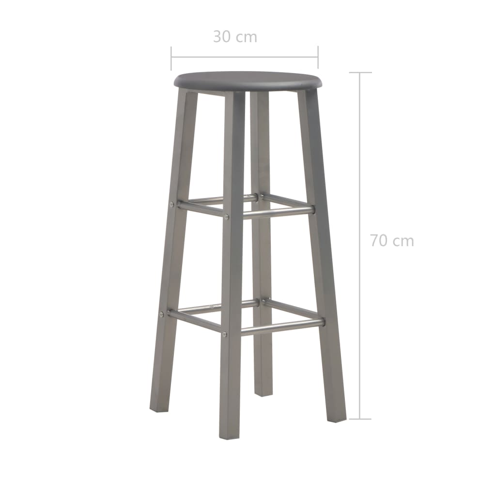 Tabourets de bar 2 pcs MDF