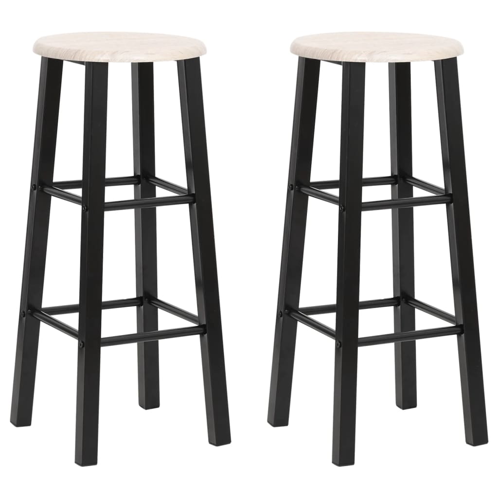 Tabourets de bar 2 pcs MDF