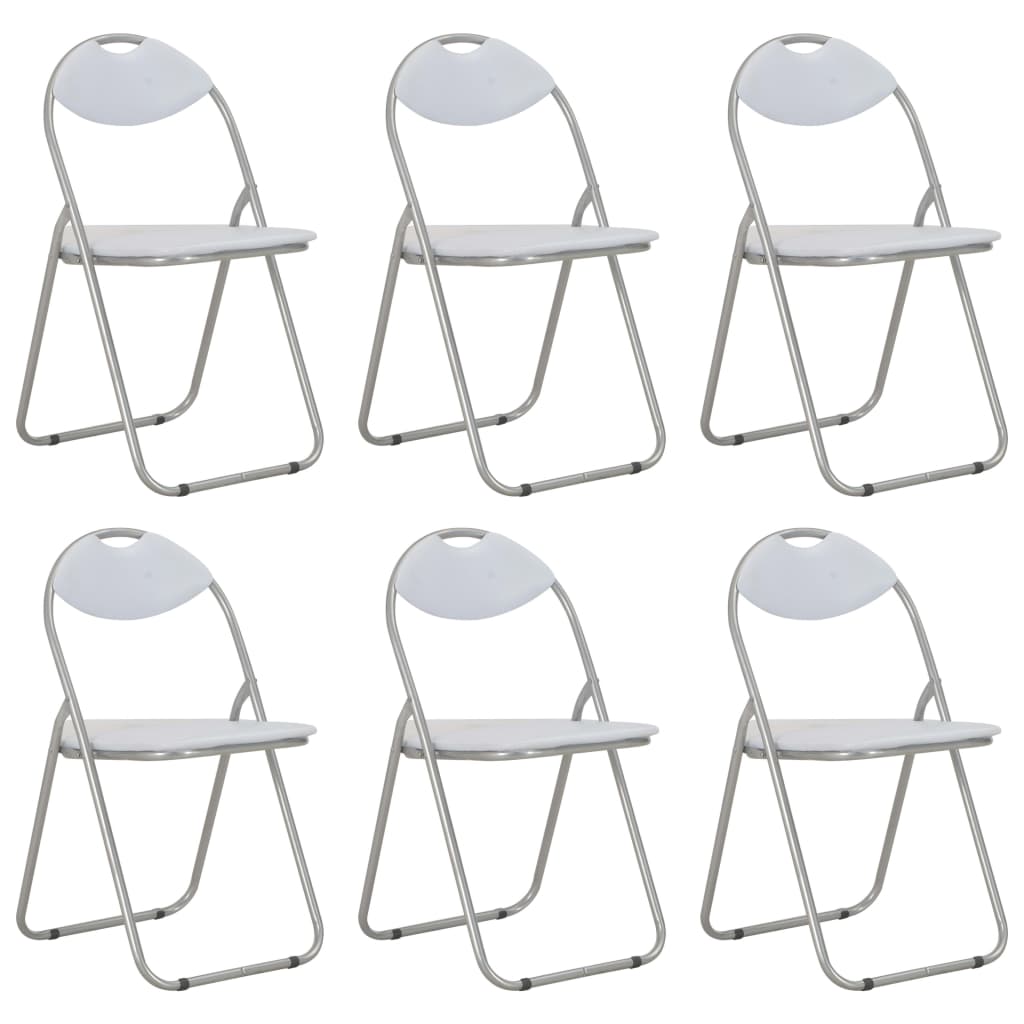 Chaises de salle à manger pliantes 2 pcs en cuir artificiel