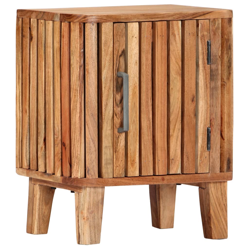 Table de chevet 40x30x50 cm en bois d'acacia massif