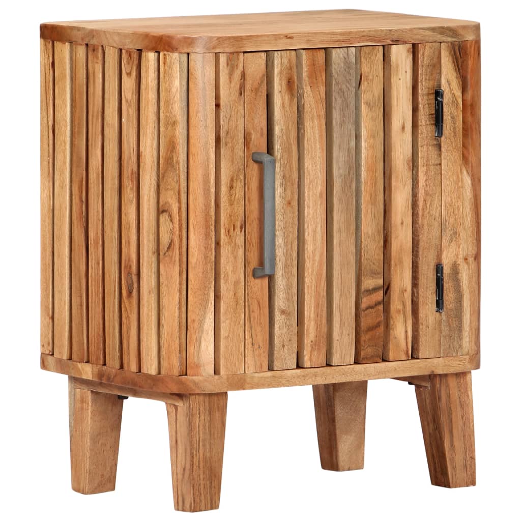 Table de chevet 40x30x50 cm en bois d'acacia massif