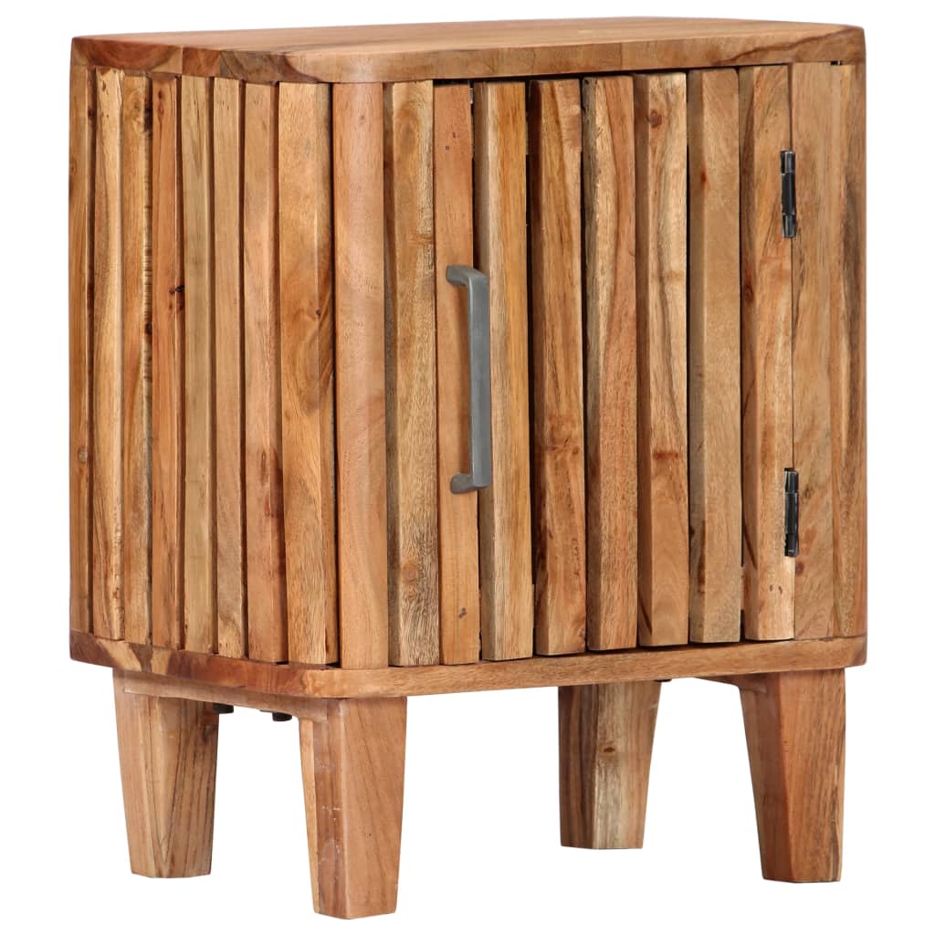 Table de chevet 40x30x50 cm en bois d'acacia massif