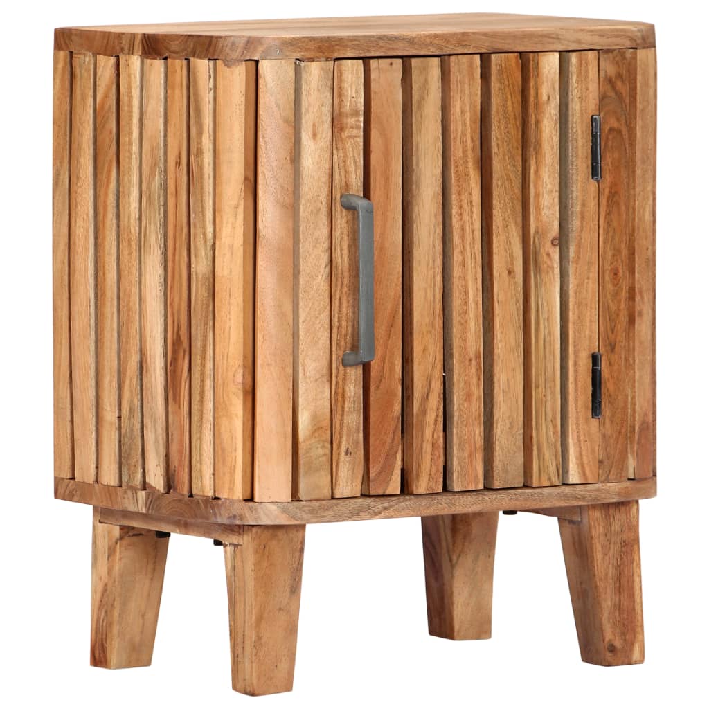 Table de chevet 40x30x50 cm en bois d'acacia massif