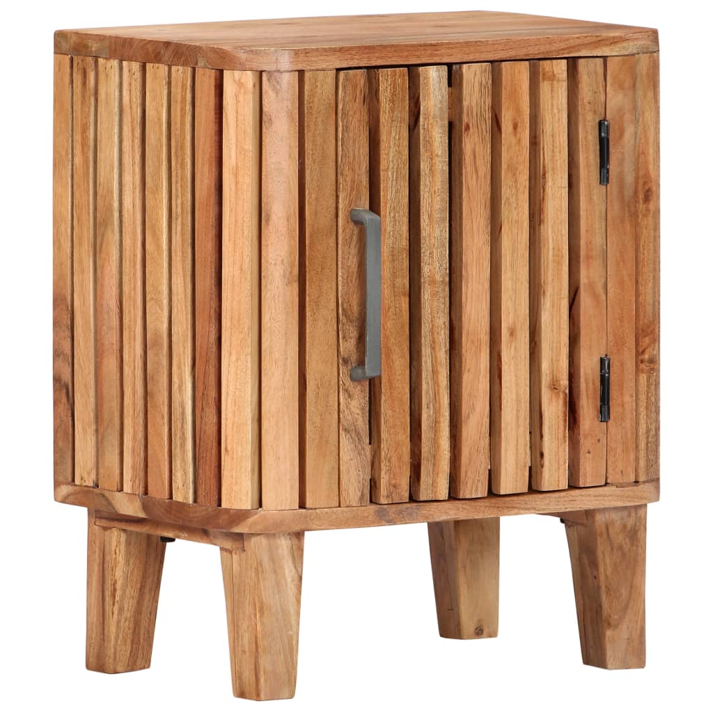 Table de chevet 40x30x50 cm en bois d'acacia massif