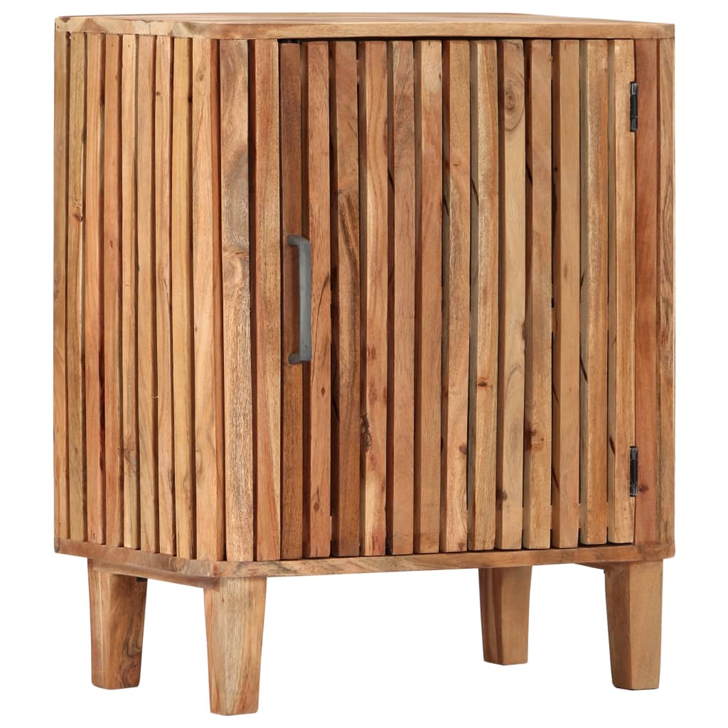 Table de chevet 40x30x50 cm en bois d'acacia massif