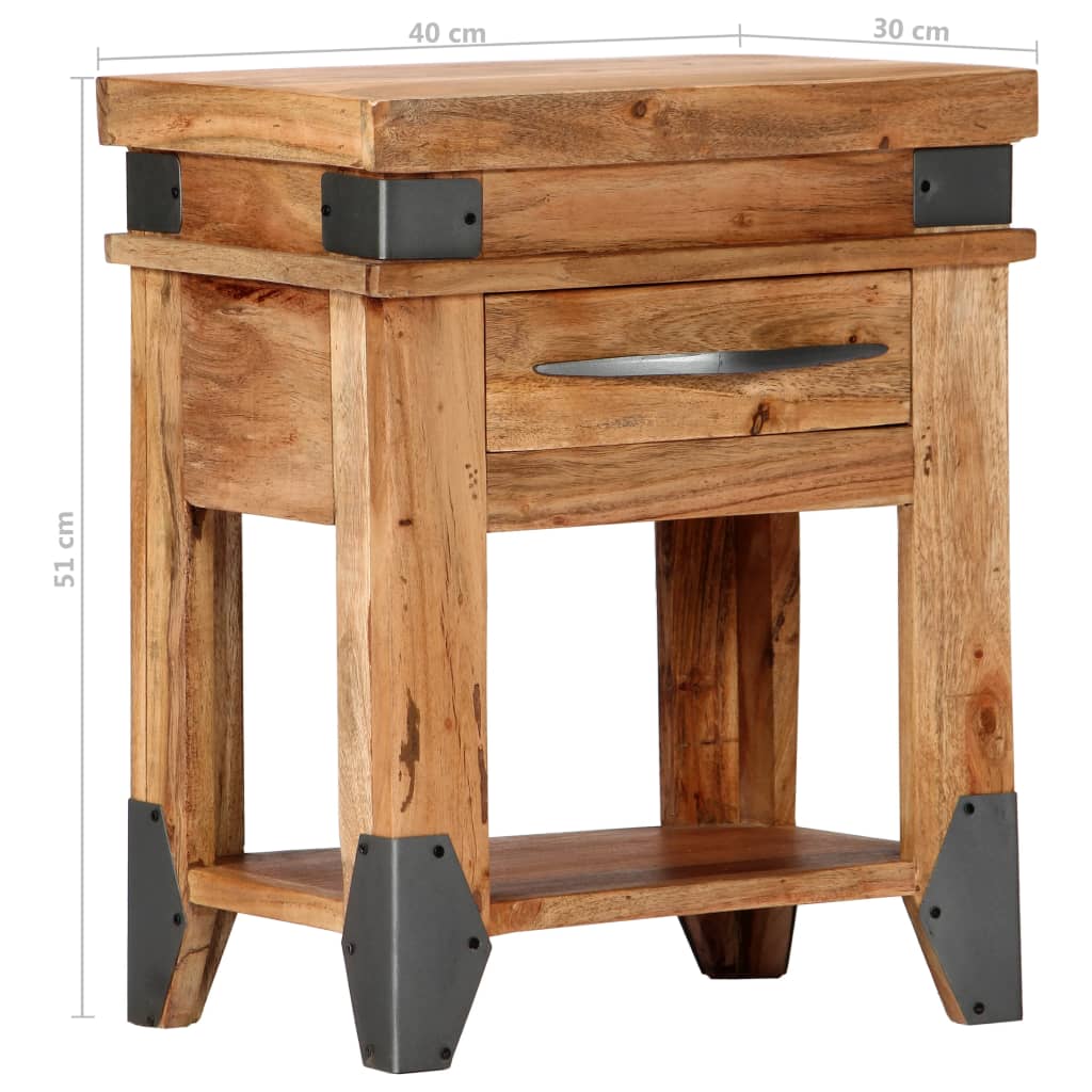 Table console 110x34x74 cm en bois d'acacia massif