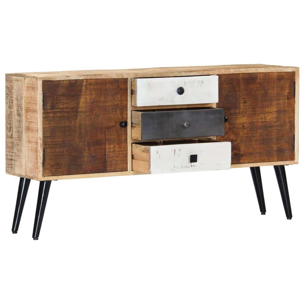 Buffet 88x30x73 cm en bois de manguier massif