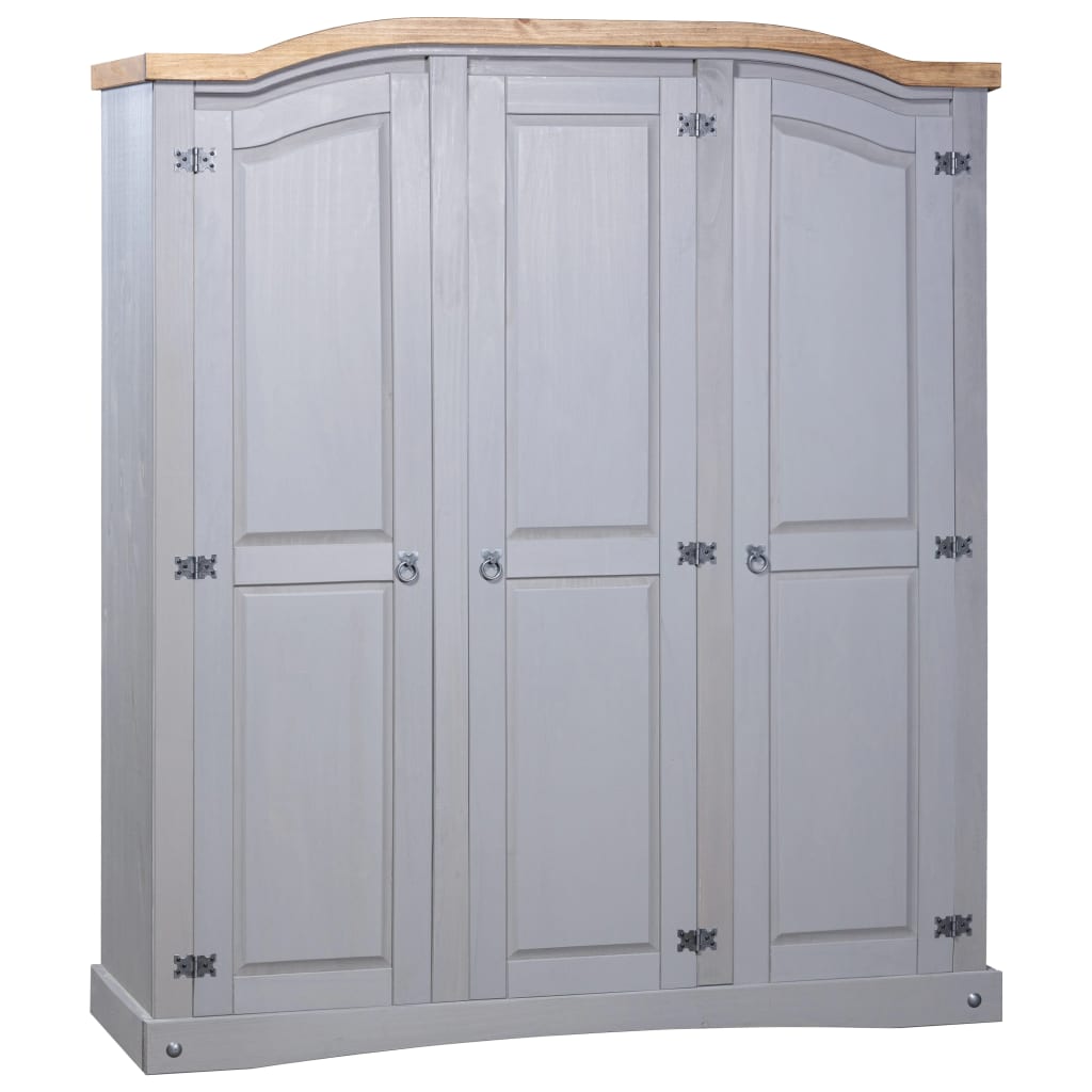 Armoire 3 portes en pin mexicain style Corona