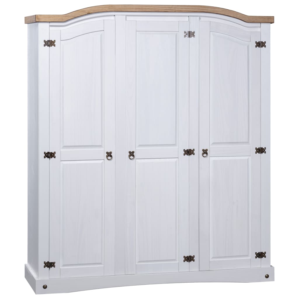 Armoire 3 portes en pin mexicain style Corona