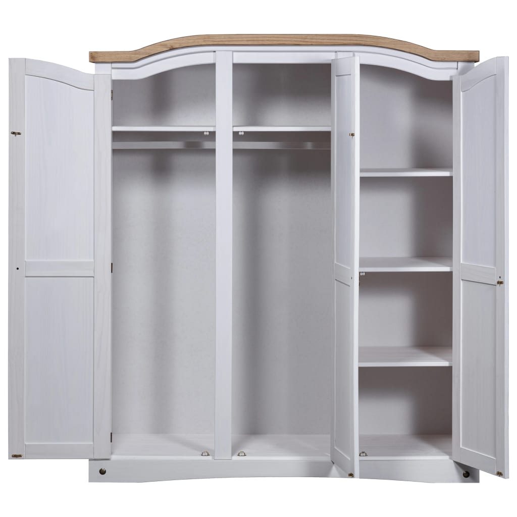 Armoire 3 portes en pin mexicain style Corona