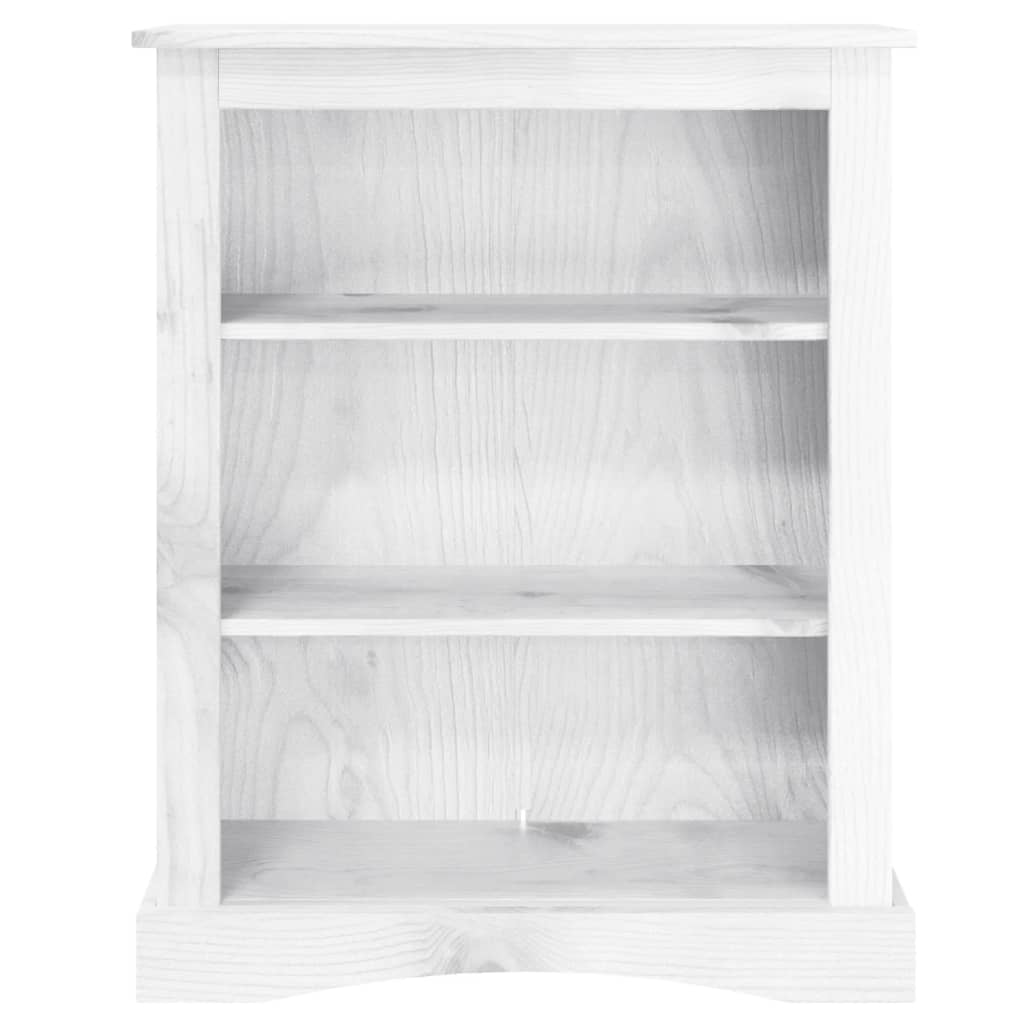 Boekenkast 3 planken 81x29x100 cm grenenhout Corona-stijl grijs