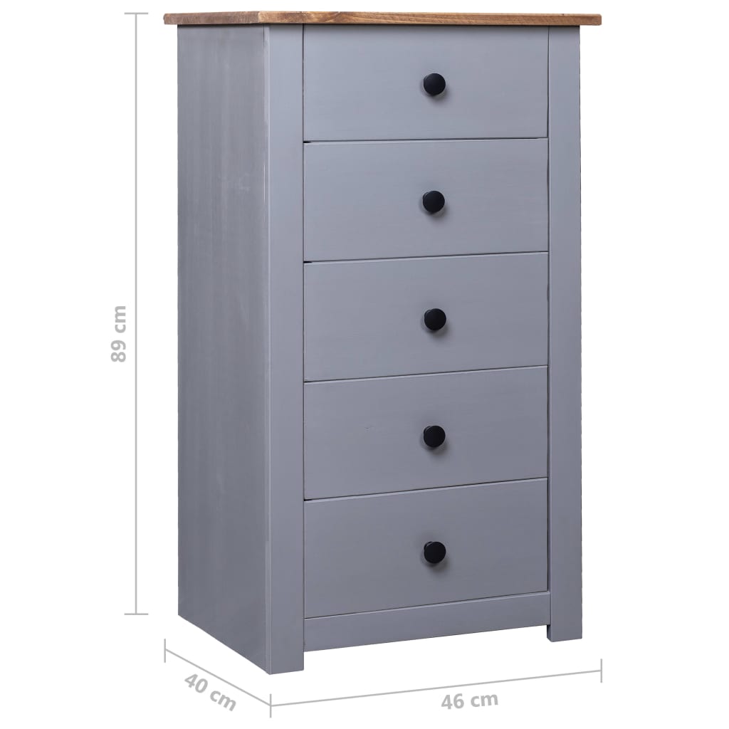 Dressoir Panama Range 46x40x89 cm grenenhout