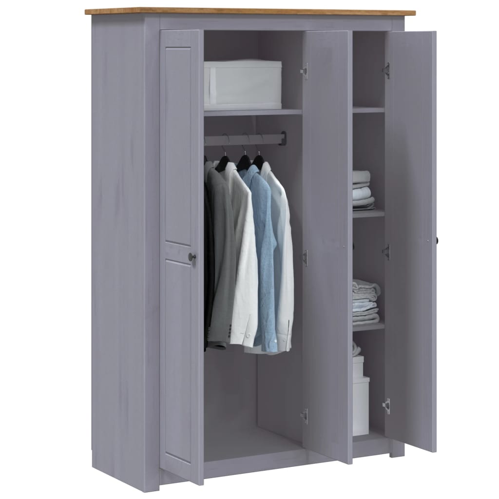 Armoire Gamme Panama 118x50x171,5 cm bois de pin