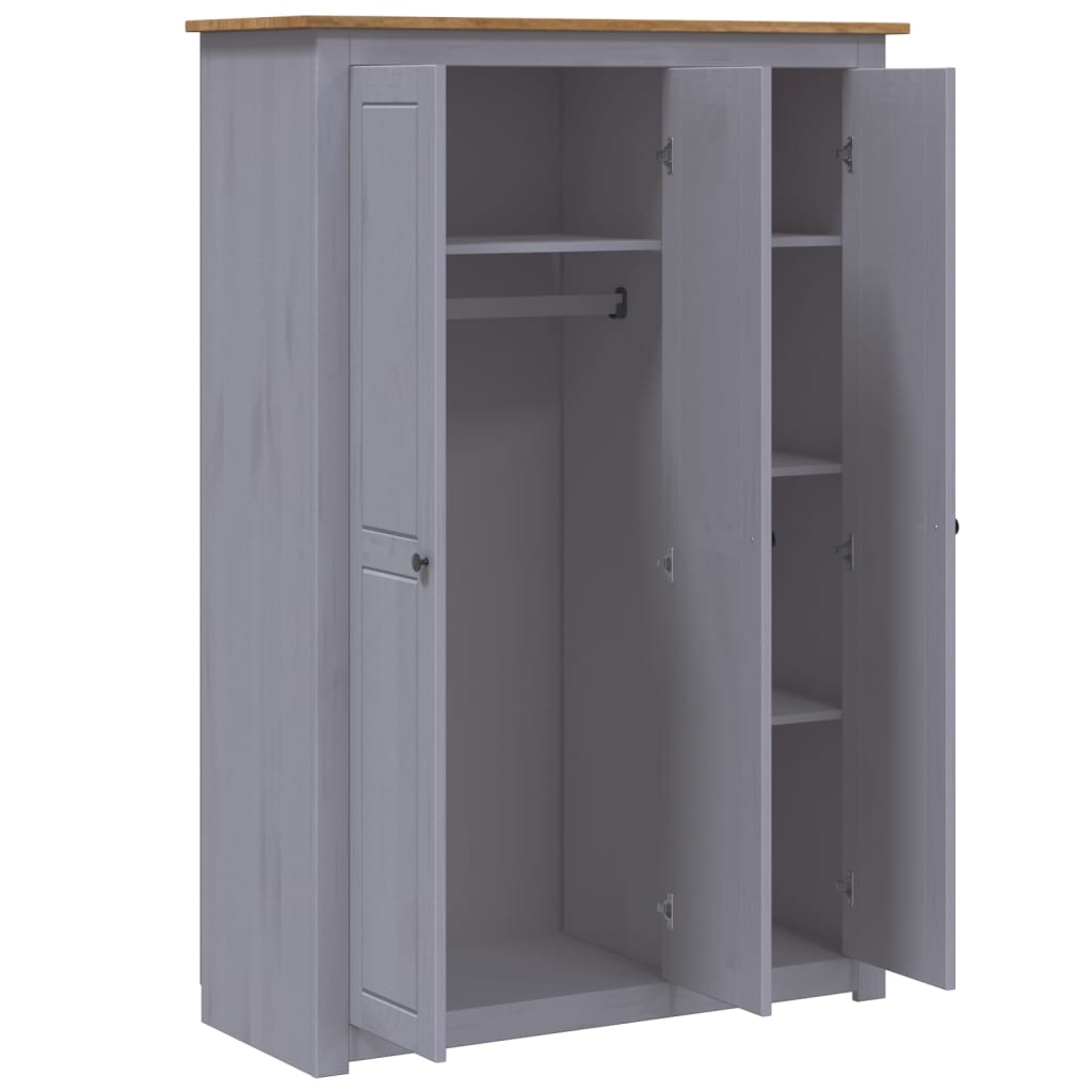 Armoire Gamme Panama 118x50x171,5 cm bois de pin