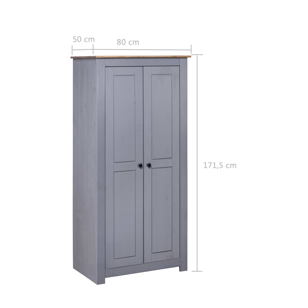 Armoire Gamme Panama 118x50x171,5 cm bois de pin