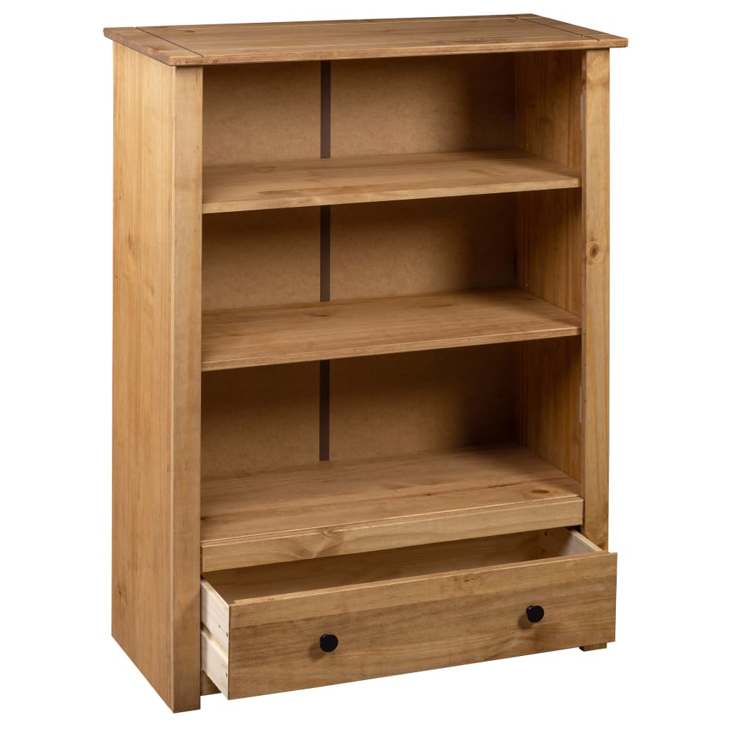 Bibliothèque Gamme Panama 80x35x110 cm en bois de pin massif