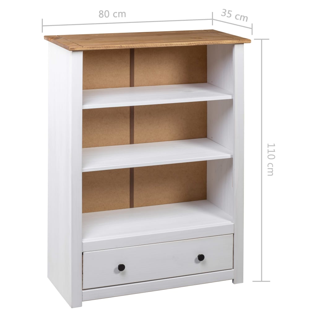 Boekenkast Panama Range 80x35x110 cm massief grenenhout