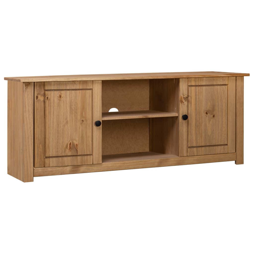 Meuble TV Gamme Panama 120x40x50 cm en bois de pin massif