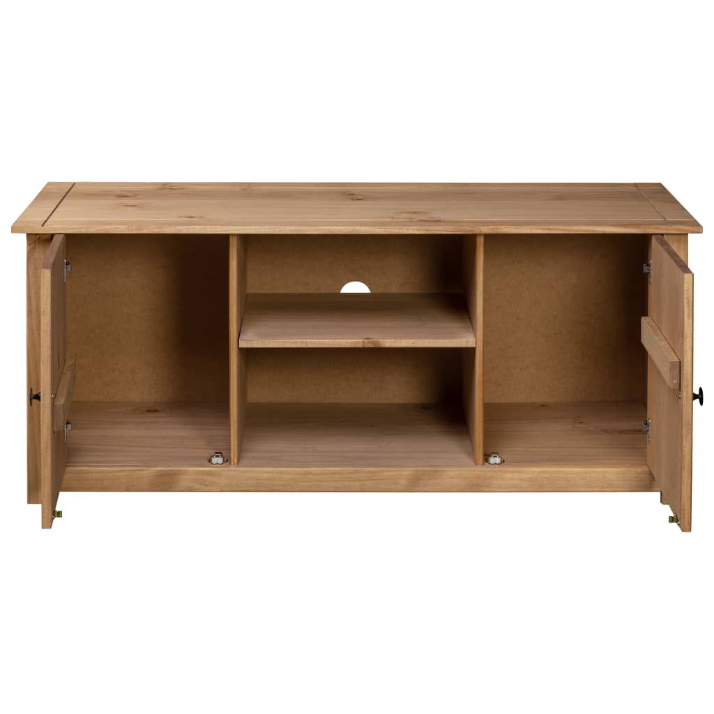 Meuble TV Gamme Panama 120x40x50 cm en bois de pin massif