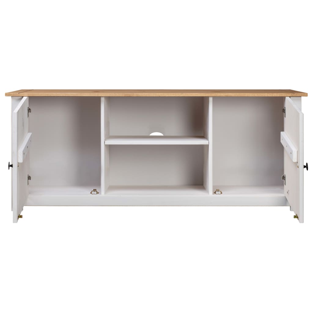 Tv-kast Panama Range 120x40x50 cm massief grenenhout