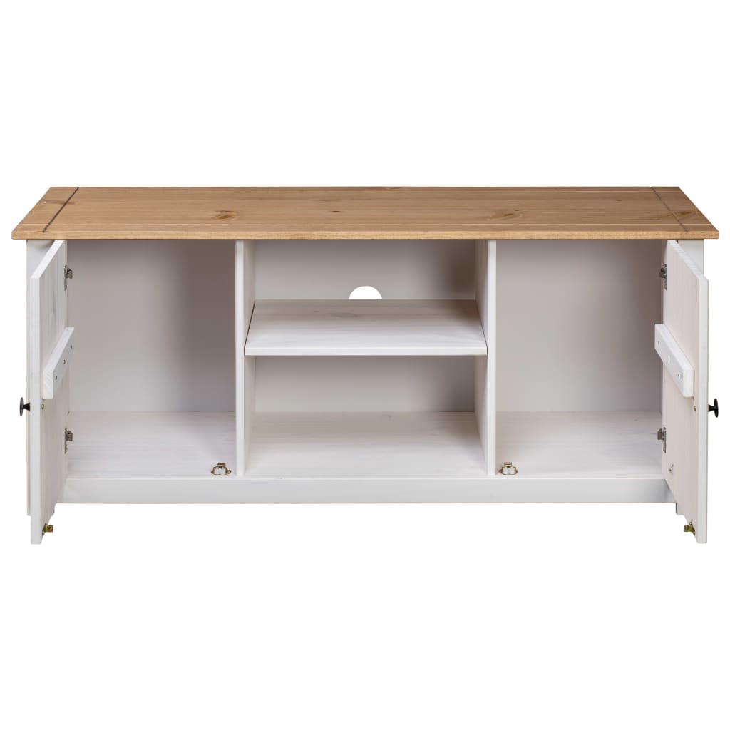 Meuble TV Gamme Panama 120x40x50 cm en bois de pin massif